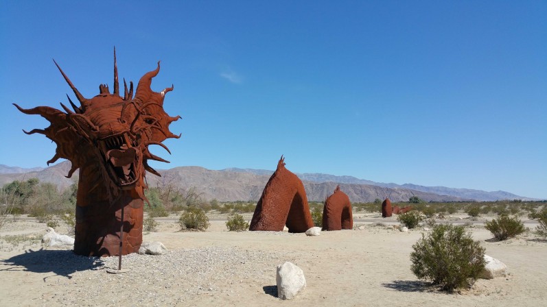 Sculture in Desert